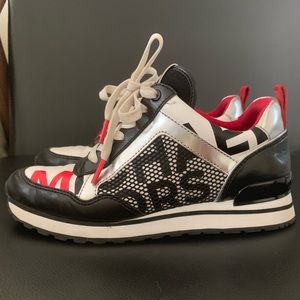 Michael Kors Red and Black Trainers Size 6